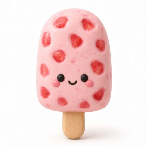 Squishy strawberry paleta